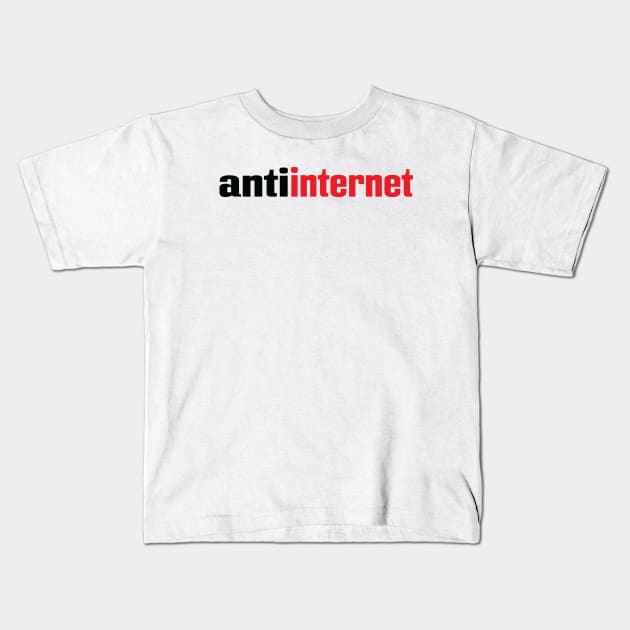 Anti Internet AntiInternet Kids T-Shirt by ProjectX23 Orange